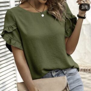 Blusa Babado Manga